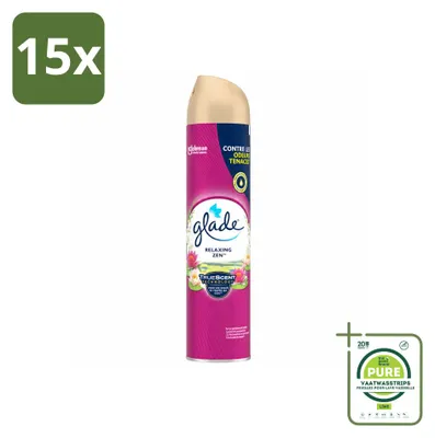 Produktbild von 15 x Glade Raumspray Relaxing Zen - 300 ml - Großpackung - 15 Stücke