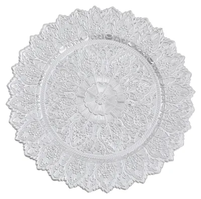 Produktbild von Laderteller, langlebiges PP-Material, elegantes rundes Design, Silber