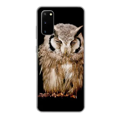 Produktbild von MuchoWow® Handyhülle Schutzhülle Hülle für Samsung Galaxy S20 Eule - Vogel - Schwarz Silikon Softcase Handy Hülle - Bild