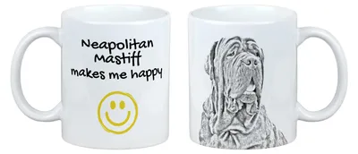 Image de Mastino Napoletano, mastiff napolitain - Tasse avec chien, tasse joyeuse pour les amoureux des chiens, cadeau personnalisé de la marque Art-Dog