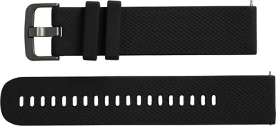 Produktbild von vhbw Ersatz L Armband kompatibel mit Samsung Galaxy Watch 46mm (SM-R805) Fitnessuhr, Smartwatch - Silikon schwarz
