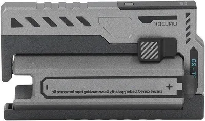 Zdjęcie produktu dla Lekka, przenośna ładowarka aluminiowa do akumulatorów litowo-jonowych 20700, wymienny akumulator, szybkie ładowanie, kabel USB-C, idealna na podróże