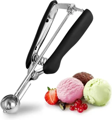 Produktbild von Eisportionierer Edelstahl 2,5 cm Auslöser Griff 5ml für Eiscreme Backen-Melonenkugel