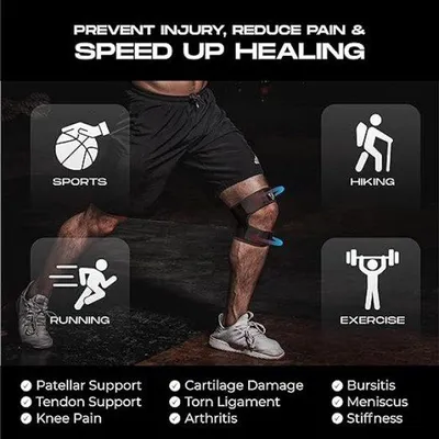 Produktbild von Famanu Kniebandage mit Patella Unterstützung - Verstellbar und atmungsaktiv