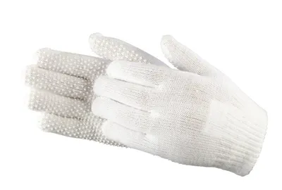Produktbild von Kinder-Noppenhandschuh, Farbe:weiß