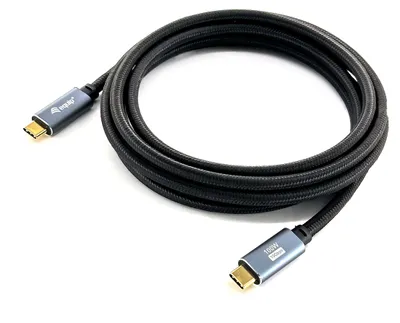 Produktbild von Equip USB 3.2 Gen 2 C-auf-C-Kabel, Stecker/Stecker, 2,0 m, 5 A, PD 100 W, 4K/60 Hz, 10 Gbit/s