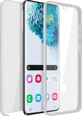 Produktbild von Avizar, 360° Rundum-Schutzhülle (Vorder- und Rückseite) für Samsung Galaxy S20 Plus, Transparent