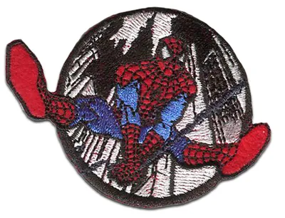 Obrázok produktu pre Marvel © Spiderman Comic Web City - nášivka, nažehľovačka, nažehľovačka, nášivka, nášivka, na nažehlenie, veľkosť: 5,6 x 7,6 cm