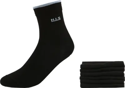 Produktbild von H.I.S. Socken Herren Socken Strümpfe, Anzugsocken, Freizeitsocken, Alltagssocken 7 -teilig schwarz Größe 43/46
