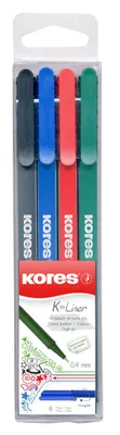 Produktbild von Kores K- Fineliner farbsortiert 4 St.