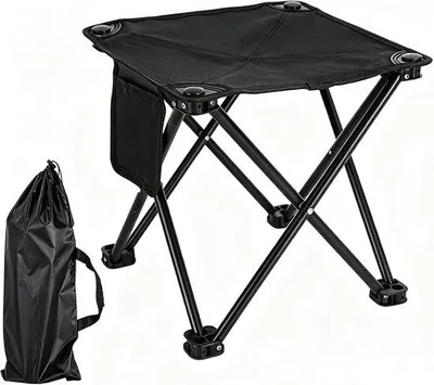 Produktbild von Campinghocker, tragbar – Klapphocker mit Aufbewahrungstasche – faltbar und wasserabweisend – ideal für Camping