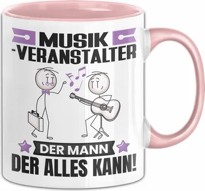 Produktbild von Musikveranstalter Tasse Geschenk für Musikveranstalter Der Mann Der Alles Kann Geschenkidee zum Geburtstag (Rosa)