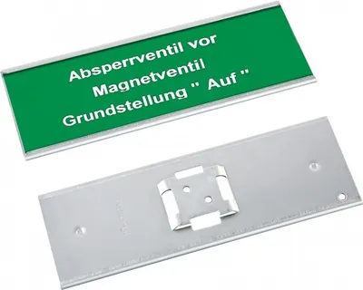 Produktbild von Schild I Schilderträger Typ 3, zum Einschieben, V2A Edelstahl, 38x100mm