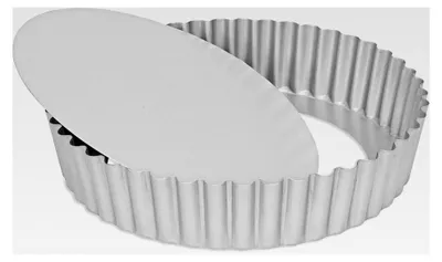 Produktbild von Quicheform mit losem Boden - Farbe: Silber - Durchmesser: 25 cm