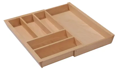 Immagine prodotto di Portaposate in faggio naturale per cassetto da 40–60 cm, estraibile