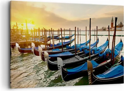 Produktbild von Bild auf Leinwand - Leinwandbild - Venedig Gondel - 100x70cm - Wand Bild - Wanddeko - Wandbilder - Leinwanddruck - Bilder - Kunstdruck - Wanddekoration - Leinwand bilder - Wandkunst - AA100x70-3531