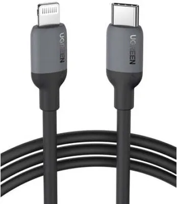 Obrázek produktu pro Ugreen US387, 1 m, Lightning, USB C, Samec, Samec, Černá