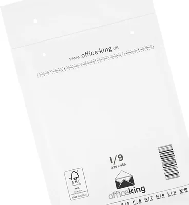 Produktbild von Luftpolstertaschen/ Versandtaschen/ Luftpolsterumschläge weiss I/9 (320 x 455 mm A3) 50
