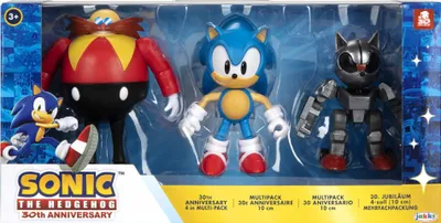 Produktbild von Sonic The Hedgehog 30Th Anniversary Pack 3 Figuren 10cm
