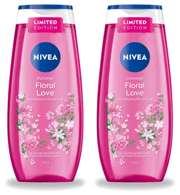 Produktbild von 2 x Nivea Douchegel Floral Love - 250 ml - Vorteilspackung - 2 Stücke