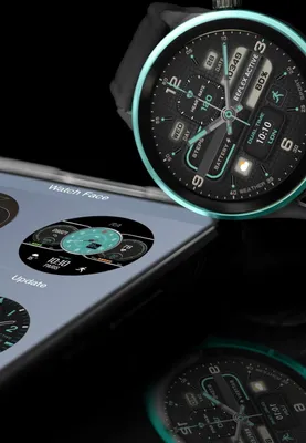Produktbild von Serie 54 AMOLED GPS Schwarze und grüne Smart-Calling-Uhr