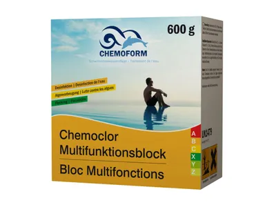 Produktbild von Chemoform Chemoclor Multifunktionsblock 600 g Chlor Desinfektion