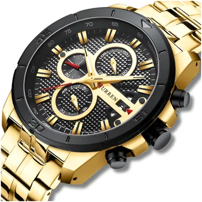 Zdjęcie produktu dla Zegarek Męski Curren Klasyczny Elegancki Chronograf Datownik 4 Kolory