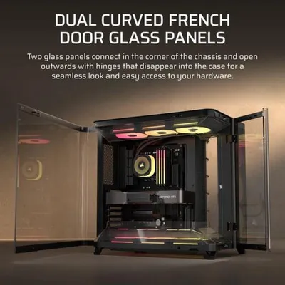 Produktbild von Corsair AIR 5400 LX-R LINK , Tower-Gehäuse, (Panoramic Glass)