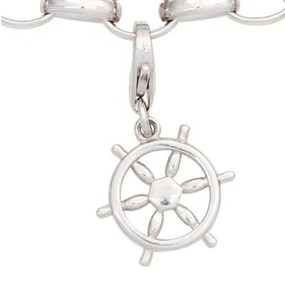 Produktbild von Anhänger Einhänger Charm Steuerrad aus 925 Silber Silberanhänger Damen