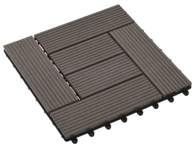 Zdjęcie produktu dla Płytka Tarasowa 11 pcs Ciemny brąz 30 x 30 cm
