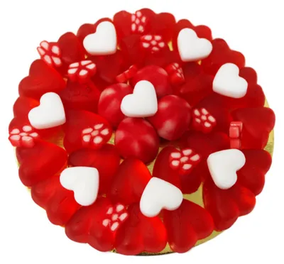 Image de Gomme de fruit mini cœur pizza fruité doux scellé 230g