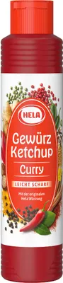 Immagine prodotto di Hela ketchup al curry leggermente piccante con una nota speziata di curry 500ml
