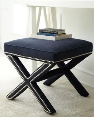 Produktbild von Skye Decor, Pelona Capraz Pouffe 60 - Dark Blue, Sitzpuff, Dunkelblau, 100 % MDF, 40 x 40 x 60 cm