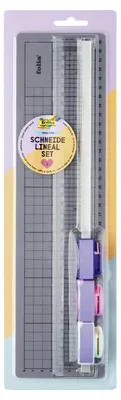 Image de Set de règles à découper Folia, règle de 35cm, tapis de découpe & 3 rouleaux de découpe