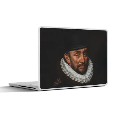 Produktbild von MuchoWow® Laptop Aufkleber Sticker Cover Wilhelm von Oranien - Adriaen Thomasz - Hut 31x22.5 cm - Laptop-Deko