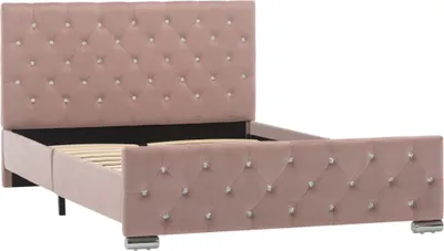 Obrázek produktu pro vidaXL Rám postele Pink velvet 120x200 cm