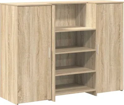 Zdjęcie produktu dla Biurko recepcyjne dąb sonoma 135x50x103,5 cm Drewno klejone