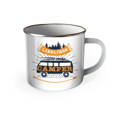 Produktbild von Trötsch Emaille Becher Camping Tasse Lieblings Camper