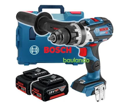 Zdjęcie produktu dla Akumulatorowa wiertarko-wkrętarka udarowa GSB 18V-110 C udar 31500 1/min z 2 akumulatorami 5Ah BOSCH