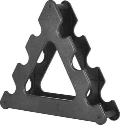Produktbild von GORILLA SPORTS® Hantelbaum - 3-Tier, 30x8x29,5 cm, bis 12 kg Belastbar, Schwarz - Hantelständer, Kurzhantelablage, Hantelablage, Gewichteständer, Kurzhantel Rack, Hantelhalter, Kurzhantelständer