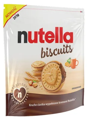 Produktbild von Nutella Mürbeteigkekse mit Cremefüllung 193 g