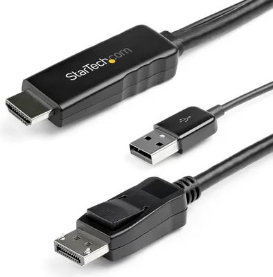 Obrázek produktu pro StarTech.com HD2DPMM2M, 2 m, HDMI Typ A (standardní), DisplayPort, Samec, Samec, Přímý