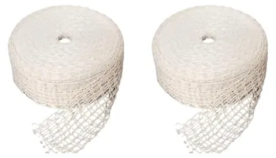 Fleischnetz 2 Stück, 3 m, weiß, 16 Löcher, Baumwolle