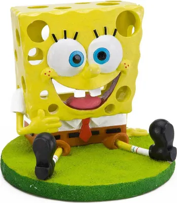 Produktbild von Aquariendekofigur Spongebob sitzend 12,5 cm