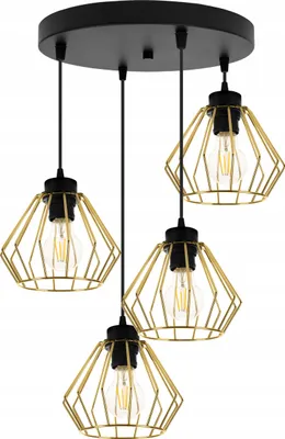 Produktbild von Deckenlampe Hängelampe Kronleuchter Gold Loft Druciak