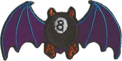 Produktbild von Aufnäher Patches Applikation - FLEDERMAUS - 06029 Gr. ca. 9cm x 4cm