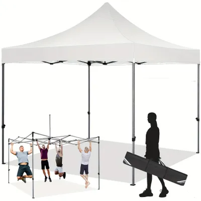 Obrázok produktu pre Partytent – Záhradný stan – Pavilón – Stanová stena – Stan na oslavy – Nafukovací stan – Vodotesný – Odolný voči UV žiareniu – 3,05 x 3,05 m