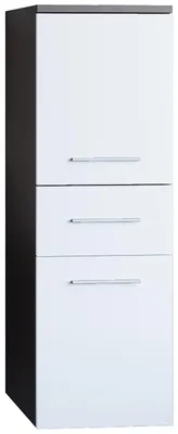 Productafbeelding van Kleine badkast LUPO LP3, wengé/wit laminaat, speciale aanbieding
