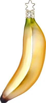 Produktbild von Christbaumschmuck Banane Glas 14.5cm gelb, 1 Stück