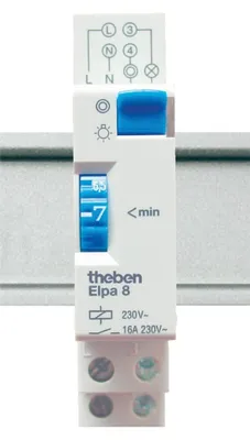 Image de Minuterie Elpa 8 d'escalier 1 module 230V CA - THEBEN - 0080804